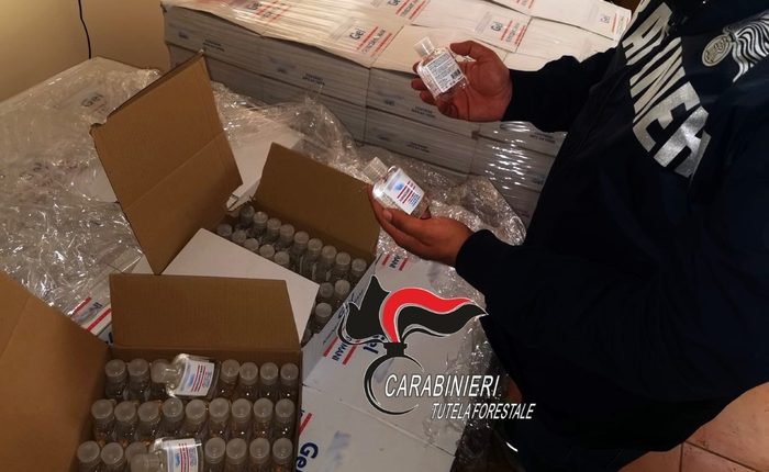 Sapone venduto come gel antibatterico: oltre 8 mila flaconi sequestrati dai Carabinieri