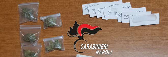 I carabinieri della Sezione Operativa di Casoria arrestano il pusher coi bigliettini da visita