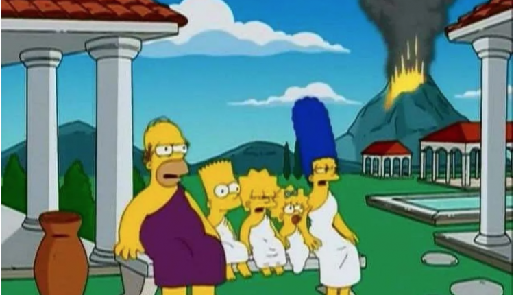 I Simpson turisti a Pompei e diventano calchi: il disegnatore Groening omaggia l’Italia”.