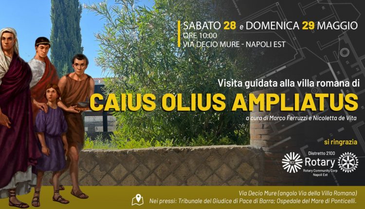 Viaggio nell’antichità di Napoli Est: weekend di visite alla villa romana, tour guidati gratuiti sabato 28 e domenica 29 maggio 