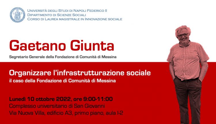 Organizzare l’infrastrutturazione sociale: il caso della Fondazione di Comunità di Messina