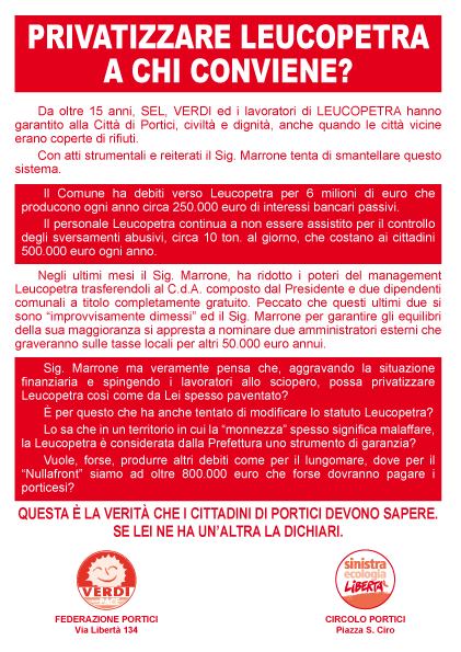 “Privatizzare la Leucopetra”: a Portici è scontro tra la sinistra radicale e la maggioranza di Nicola Marrone