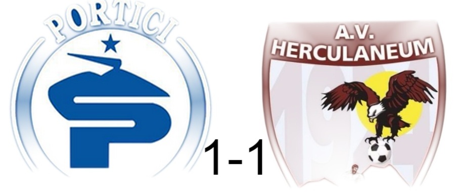 Il derby tra il Portici ed l’Herculaneum finisce 1 a 1. Spettacolo in campo e sugli spalti.