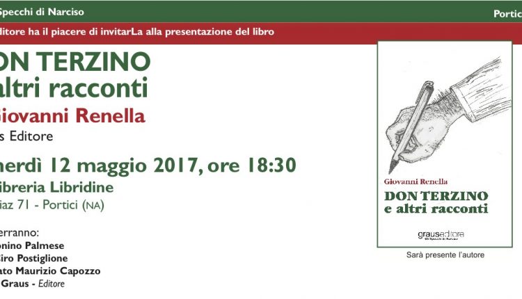 Portici. Don Tonino Palmese e il Senatore Cuomo presentano il libro di Giovanni Renella “Don Terzino e altri racconti” presso la libreria “Libridine”