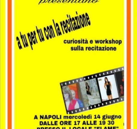 Recitare per divertirsi e coronare il Sogno: a Napoli un workshop sulla recitazione a cura dell’attrice Nancy Mastia