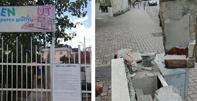 CERCOLA – Mamme e commercianti sul piede di guerra per lo stato di abbandono in cui versano le giostrine
