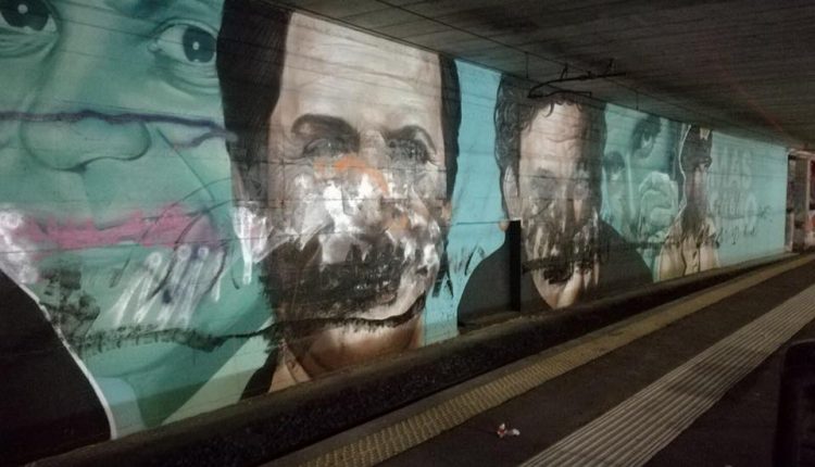L’ATTACCO ALLA STREET ART – Imbrattati i murales nelle stazioni di San Giorgio, San Giovanni e Piazza Garibaldi
