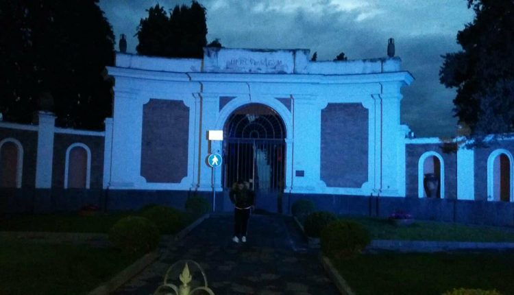 Gli Scavi di Ercolano si illuminano di Blu in occasione della Giornata Internazionale per la lotta al Diabete