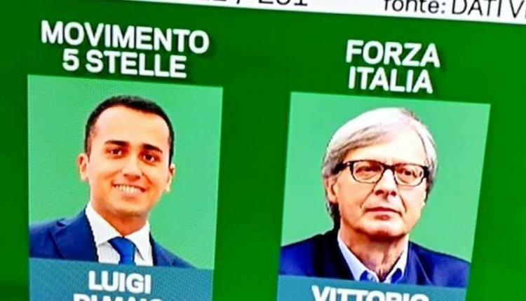 Povero Vittorio.  Sgarbi battuto da Di Maio a Pomigliano non l’ha presa bene: “Lo prendete in c… Acerra collegio di disperati”