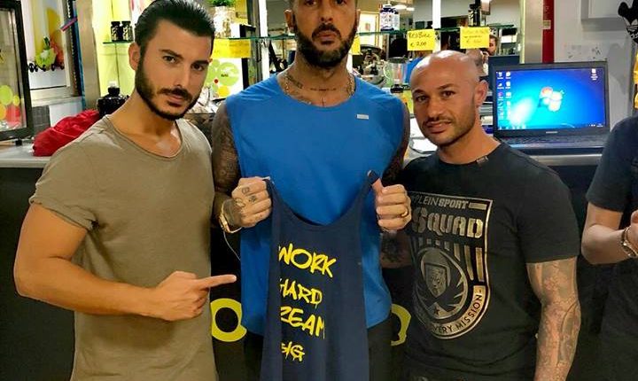 Fabrizio Corona a San Sebastiano al Vesuvio: allenamento alla New Plinium Center di Fabio Marinaro