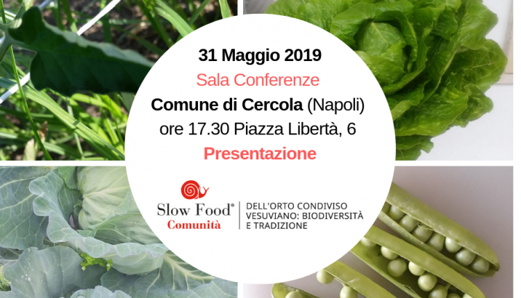 IL RILANCIO DEI TERRITORI –  A Cercola la presentazione della prima Comunità Slow Food l’Orto considivo Vesuviano