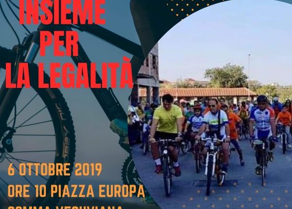 BICICLIAMO INSIEME –  A Somma Veuviana pedalando per la legalità, il 6 ottobre in giro in bici per la città