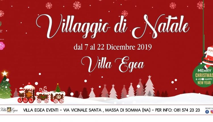 Nell’incantevole location di Villa Egea è di scena il Villaggio di Babbo Natale: area food, spettacoli tutti i giorni, elfi e cantastorie