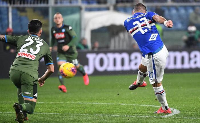 Serie A, Sampdoria-Napoli 2-4: Partenopei avanti 2-0 si fanno raggiungere poi dilagano