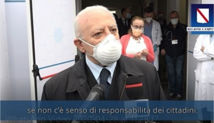 EMERGENZA ESODO VERSO LA CAMPANIA DA REGIONI DEL NORD – Il Governatore De Luca: “Il 4 maggio non ci sarà nessun esodo incontrollato”