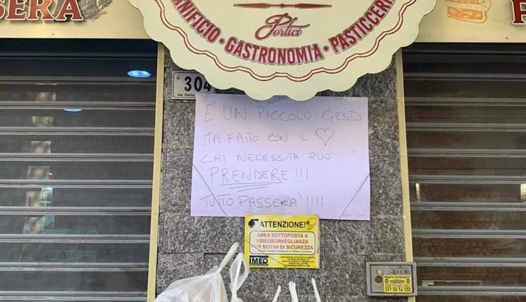 GOOD NEWS – A Portici l’impegno concreto dell’Antica Panetteria: pane “nel sacchetto” per chi ha bisogno