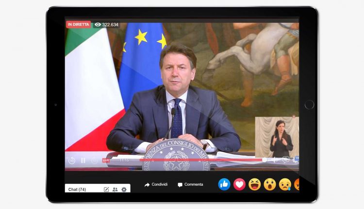 il-presidente-giuseppe-conte-in-diretta-su-facebook