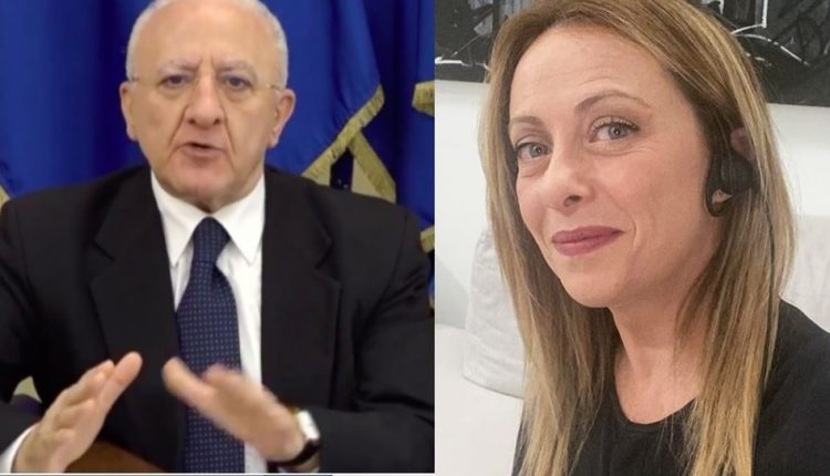 Giorgia Meloni: “Il Governatore della Campania De Luca? Un personaggio da avanspettacolo”