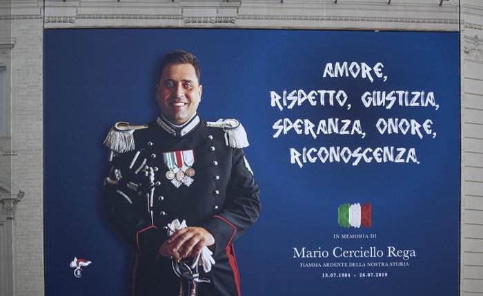 La Lega Pro ricorda il carabiniere Cerciello Rega, in occasione del 25 settembre giornata della legalità