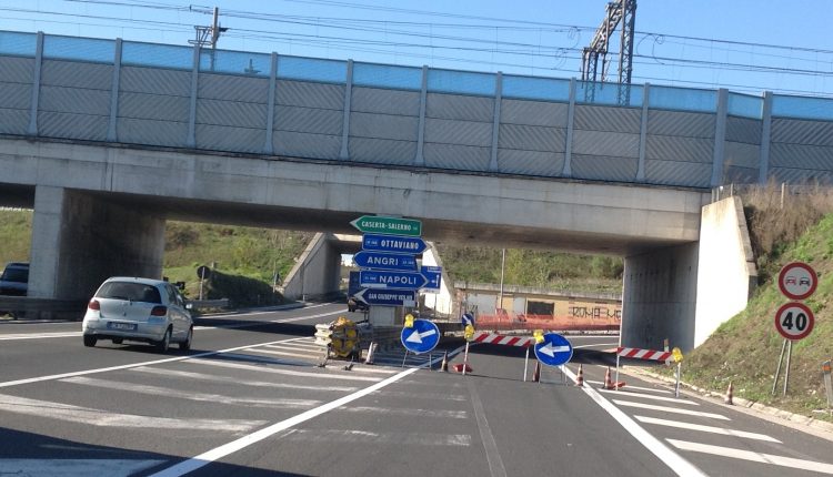 Strada statale 268, l’Anas chiude lo svincolo di Somma-Pomigliano allo svincolo di Somma Vesuviana fino al 23 dicembre