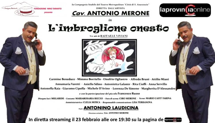 Omaggio a Nino Taranto, in streaming “L’imbroglione onesto” di Antonio Merone