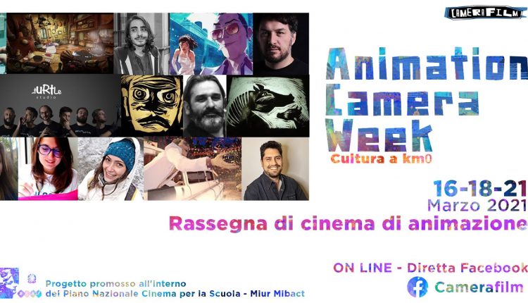 ANIMATION CAMERA WEEK 2021 – Rassegna di cinema di animazione: Cultura a km 0, dal 16 al 21 Marzo in diretta streaming