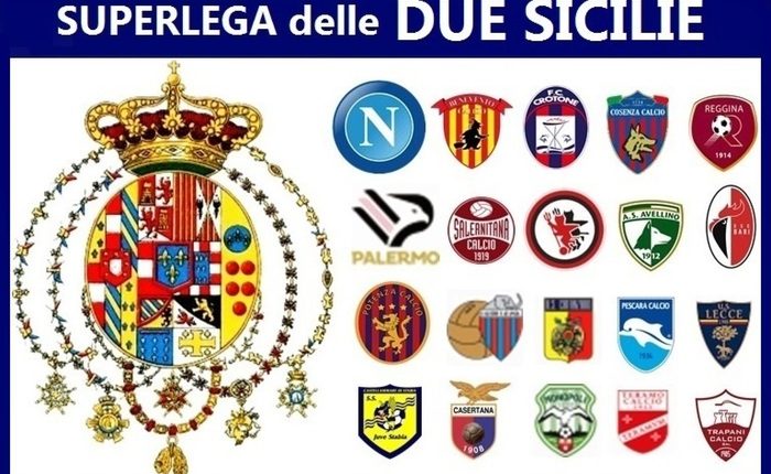 Sulla questione Superlega, i neoborbonici propongono quella delle Due Sicilie: la provocazione del movimento. Dal Napoli al Palermo tante squadre dentro