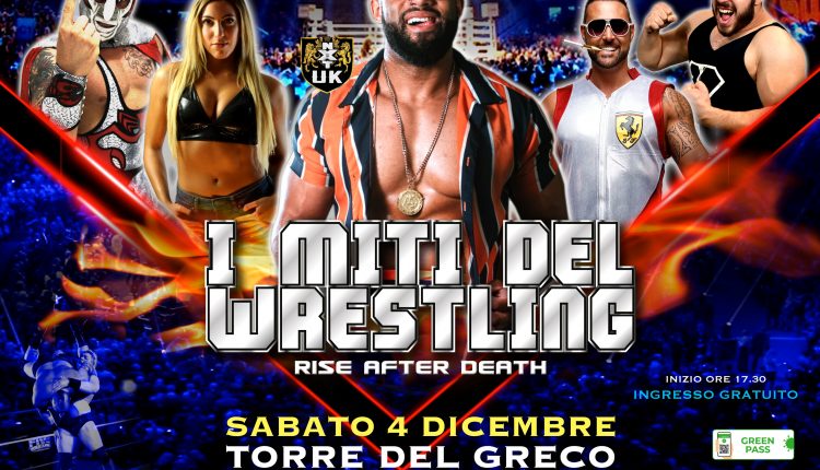 I Miti del Wrestling a Torre del Greco: appuntamento il 4 dicembre nella tenda geodetica La Salle