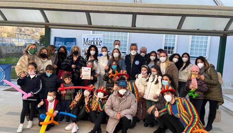 Grande successo per l’hub vaccinale dei bambini a Pollena Trocchia, sinergia vincente tra Asl, scuola, Comune e Club Napoli