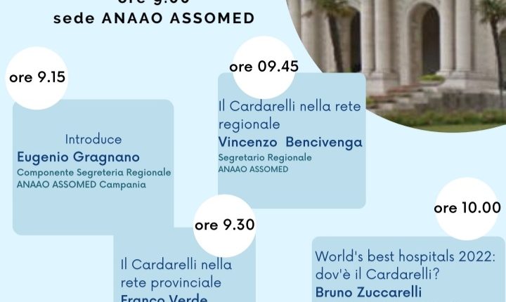 ANAAO ASSOMED,  CARDARELLI TORNI AD ESSERE UN’ECCELLENZA 