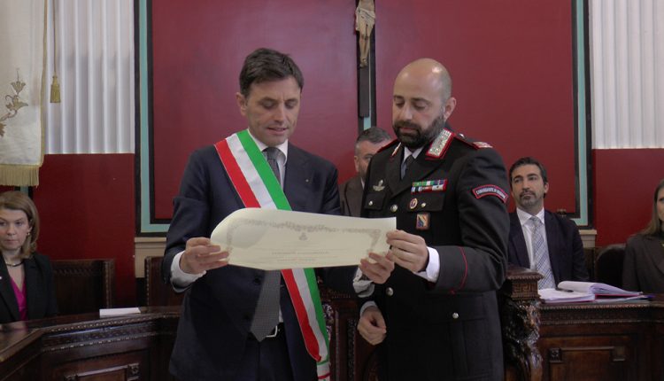 A Ercolano, conferita la cittadinanza onoraria al maresciallo Angelo Disanto