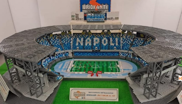 A Città della Scienza esposto lo Stadio Maradona fatto di mattoncini Lego dell’associazione Brickanti – mattoncini al Sud