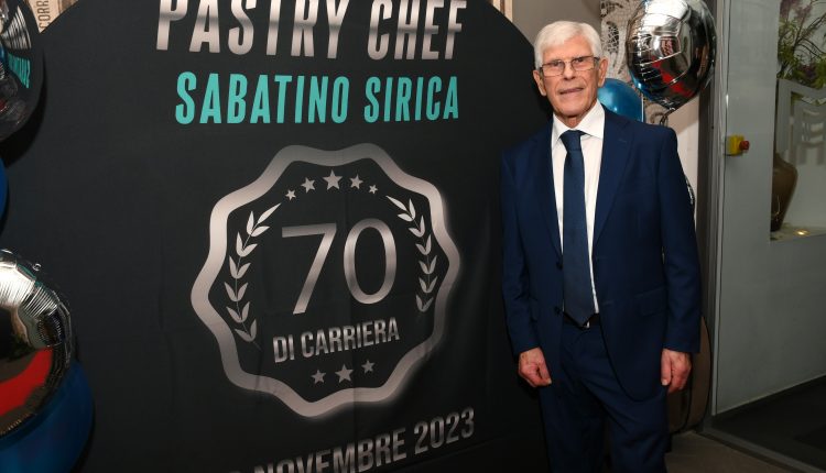 Mega festa per i 70 anni di attività del maestro pasticciere Sabatino Sirica: attori, politici e sportivi internazionali al Magnolia