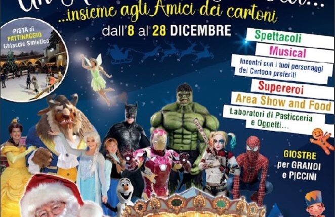 Un Natale da Favola in Villa Bruno il villaggio di Babbo Natale con i personaggi delle fiabe