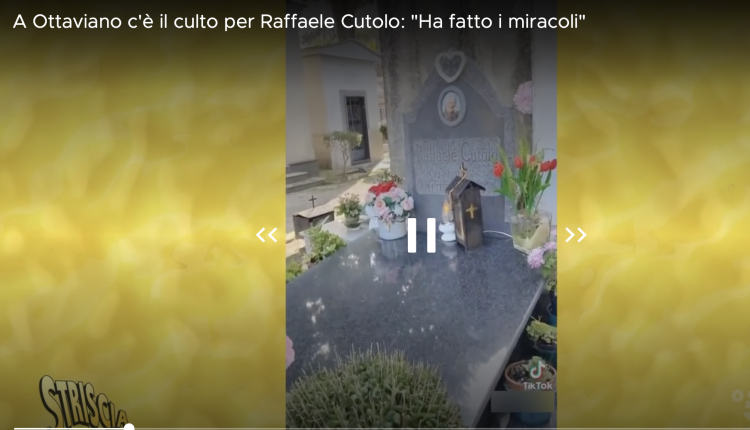 E’ MEGLIO SAN MICHELE O RAFFAELE CUTOLO? Il servizio di Luca Abete (Striscia la Notizia) sul “culto” del boss della Nco Raffaele Cutolo