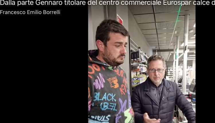 Due rapine in pochi giorni, in ginocchio 25 famiglie dell’Eurospar Calce. L’intervento di Francesco Emilio Borrelli: “Scegliamo da che parte stare”