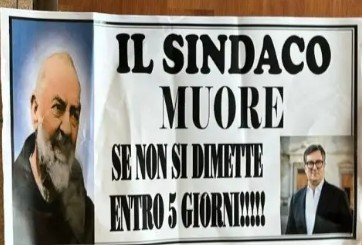 “Dimettiti o muori” in un manifesto funebre le minacce al sindaco di San Giuseppe Vesuviano Michele Sepe