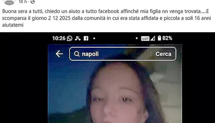 Sedicenne affidata ad una casa famiglia scomparsa a Portici, non è rientrata da scuola. La madre: ‘”emo le sia successo qualcosa”