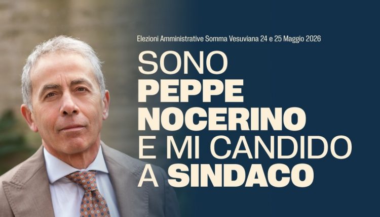 Elezioni Somma Vesuviana 2026 – Venerdì 27 marzo l’incontro pubblico di Peppe Nocerino: “Un momento di confronto con la città”, ci saranno anche i candidati