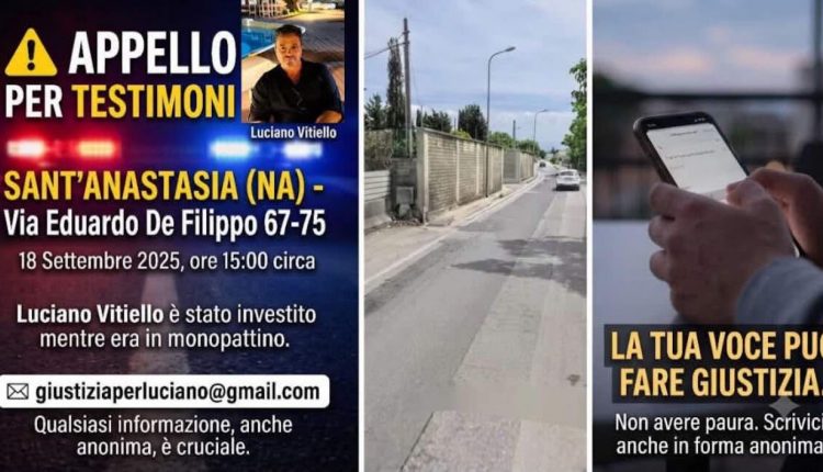 Fu investito sul suo monopattini a Sant’ANastasia, l’appello della famigli dopo la morte del povero Luciano: “Non cerchiamo vendetta, ma solo la verità”